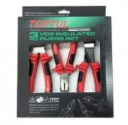 TOPTUL 3PC 1000V PLIER SET 200MM