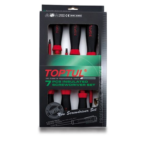 TOPTUL 7PC 1000V SCREWDRIVER SET