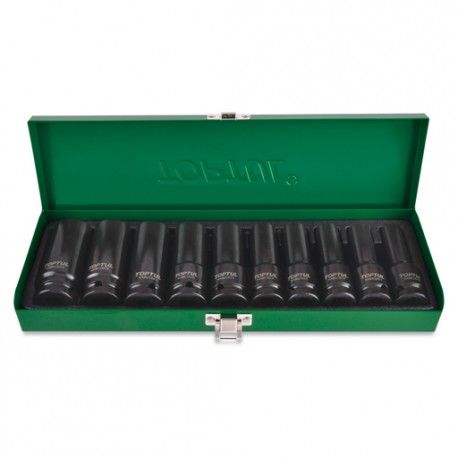 TOPTUL 8PC 6P DEEP IMPACT SET BOX 1/2DR 10-24MM