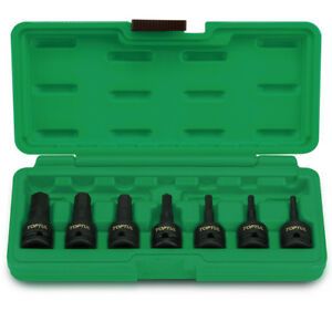 TOPTUL 7PC 1/2 DR  IMPACT HEX BIT SOCKET 4-14MM