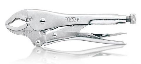 TOPTUL LOCKING PLIER CURVED 10IN