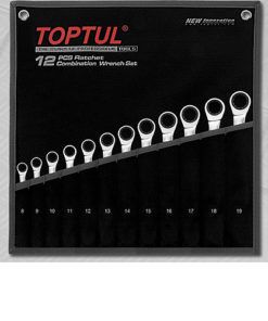 TOPTUL 12PC ROE GEARWRENCH SET 8-19MM