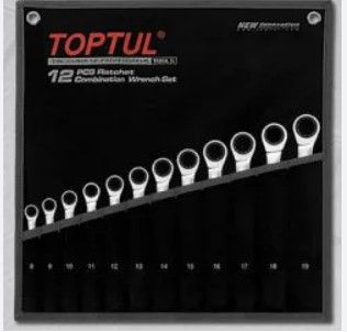 TOPTUL SPANNER POUCH  [16PC  1/4 1-1/4 ]