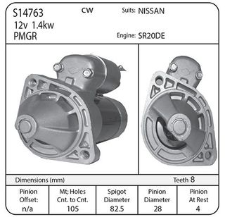 STARTER NISSAN SR20...HAS NOSE CONE