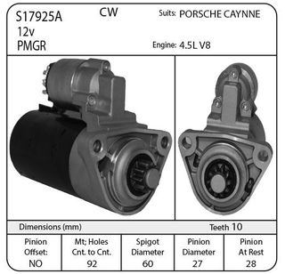 Porsche Cayenne Aftermarket Bosch 2003 to 2006