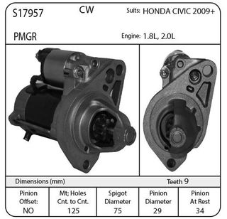 DENSO STR 12V HONDA CIVIC CITY R18A1, manual