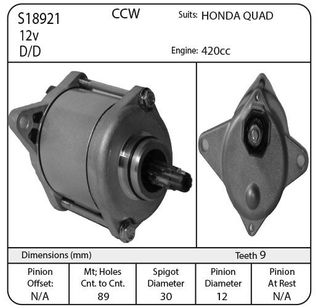STR HONDA, MITSI 12V CCW - HONDA ATV