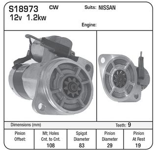 STR 12V SUIT NISSAN F/LIFT