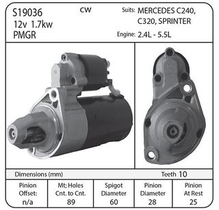 STR BOSCH 12V PMGR 1.8KW CW