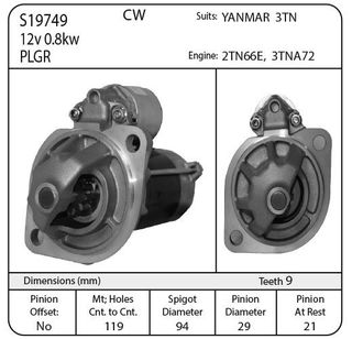 STR 12V ND PLGR SUIT YANMAR