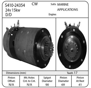 STR 24V 17T CW DD 15KW TORPEDO