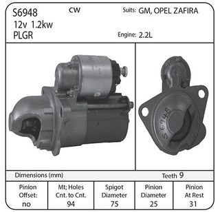 STR DELCO SUIT GM,OPEL 12V CW