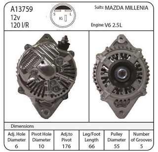 ALT MAZDA MILLENIA V6 2.5L