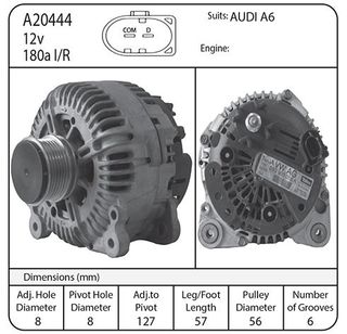 ALT 12V 180A SUIT AUDI A6
