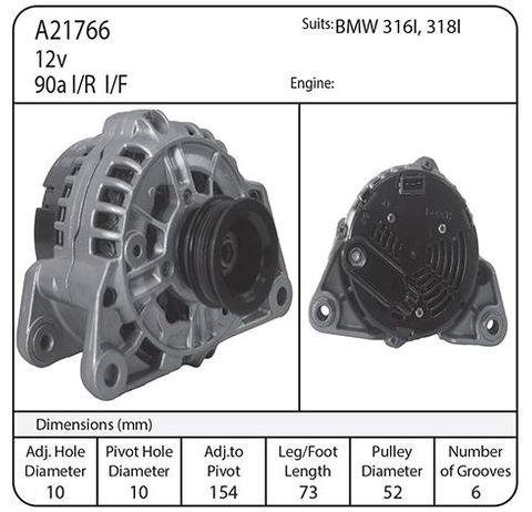 ALT 12V 90A SUIT BMW 316I,318I
