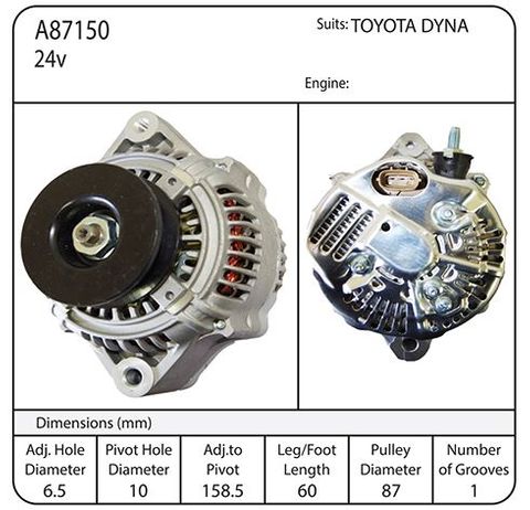 ALT,TOY,ND, IR/IF 24V 50A