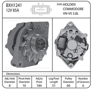 ALTERNATOR SUIT HOLDEN VN-VS