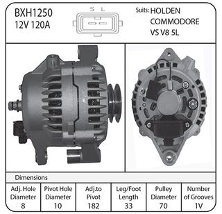 ALT HOLDEN 12V 120A