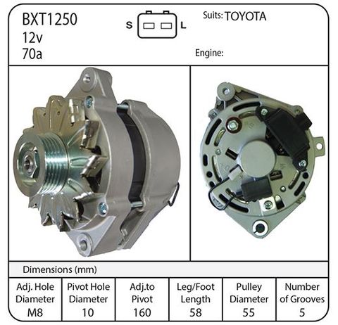 ALT TOYOTA 12V 70A