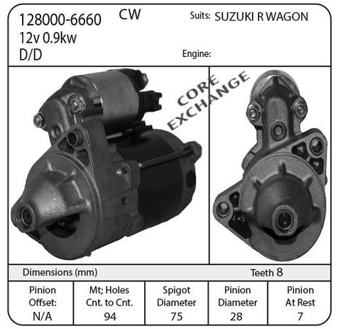 STR 12V SUIT SUZUKI WAGON R WIDE