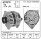 ALT 12V 110A NISSAN, VQ35DE