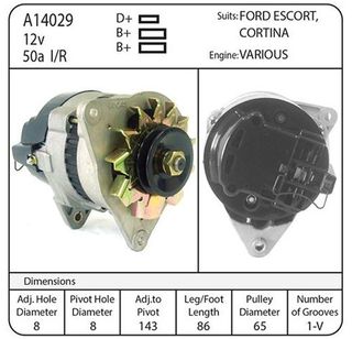ALT  12V 50A 18 ACR L.H. LUCAS