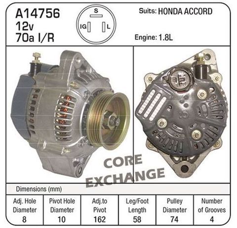 ALT 12V 70A HONDA ACCORD