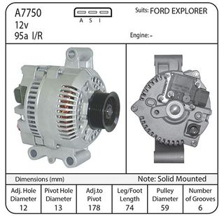 ALT FORD EXPLORER 12V 95A