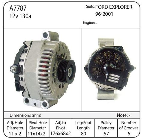 ALT FORD EXPLORER 96-2001