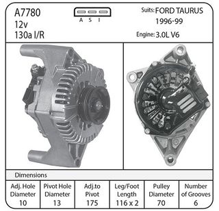 ALT 12V 130A FORD TAURUS