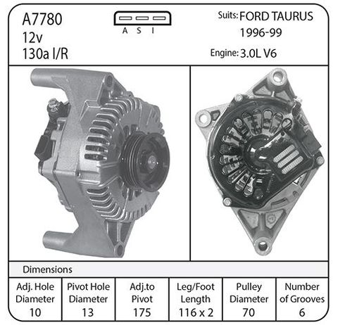 ALT 12V 130A FORD TAURUS