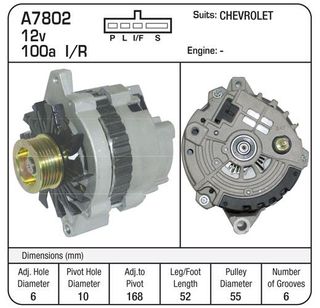 ALTERNATOR DELCO CS130 105A