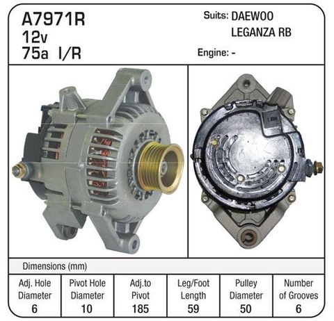 ALTERNATOR SUIT LAGENZA RB