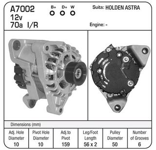 ALTERNATOR ASTRA 01-05