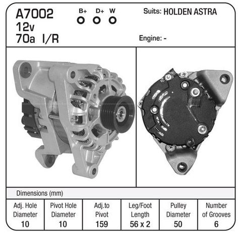 ALTERNATOR ASTRA 01-05