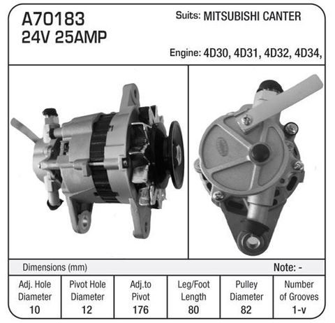 ALTERNATOR 24V MITSI CANTER VAC