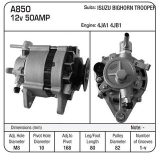 ALT.ISUZU 12V VAC 30CC PMP