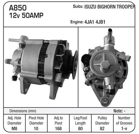 ALT.ISUZU 12V VAC 30CC PMP