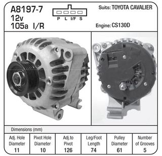 GM/ TOYOTA CAVALIER CS130D 105A