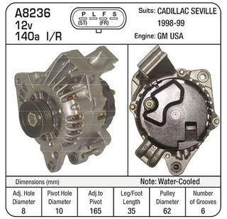 ALT 12V DELCO WATER COOLED(CADILLAC)