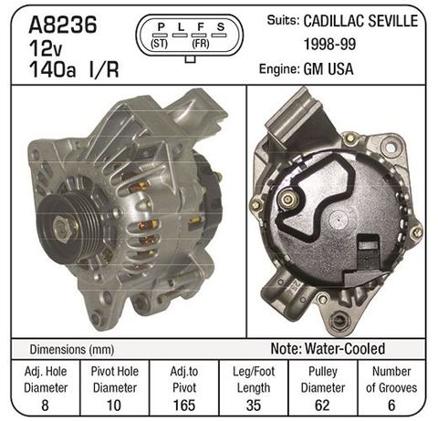 ALT 12V DELCO WATER COOLED(CADILLAC)