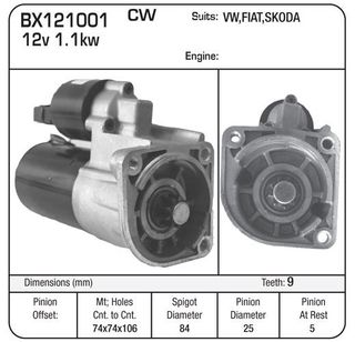STARTER VW POLO 95-2002