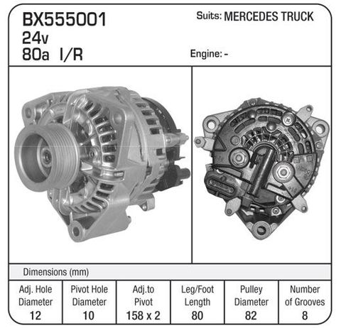 ALT 24V 80A MERCEDES TRUCK