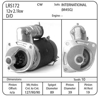 STARTER 12V LUCAS SUIT INT/CASE