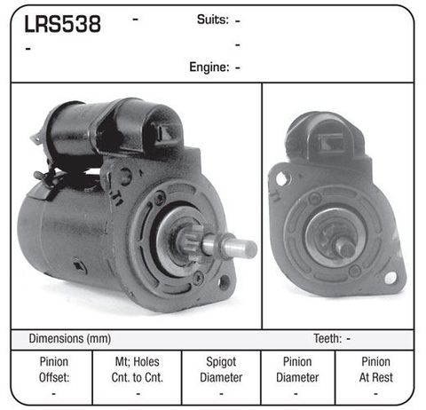 STARTER 12V VW CCW