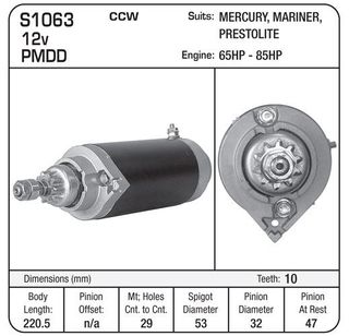 STR MERC/MARINER 65-85HP