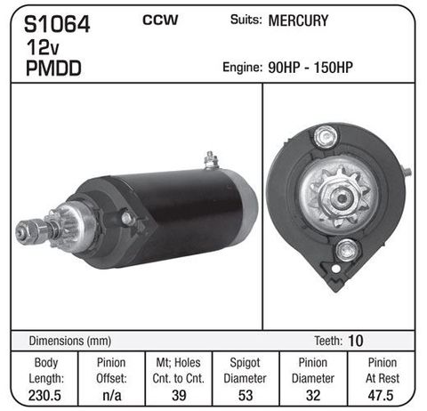 STR MERCURY 90-150HP