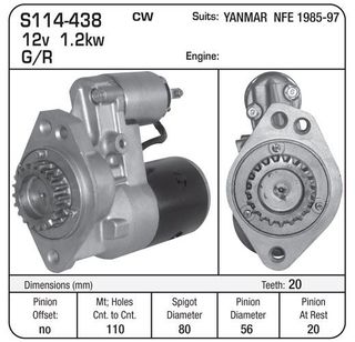 YANMAR 20TH G/R...also see S438