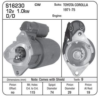 STR ND 12V TOYOTA COROLLA