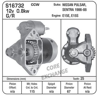 STR NISSAN SENTRA W/AT 1986-88